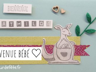 Carte naissance stampinup
