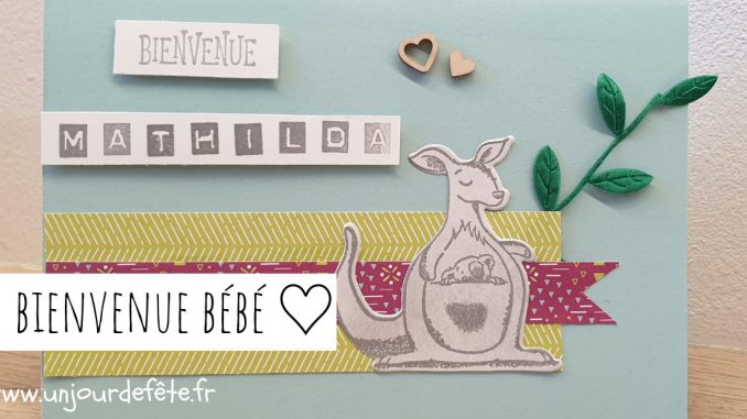Carte naissance stampinup Carte naissance stampinup