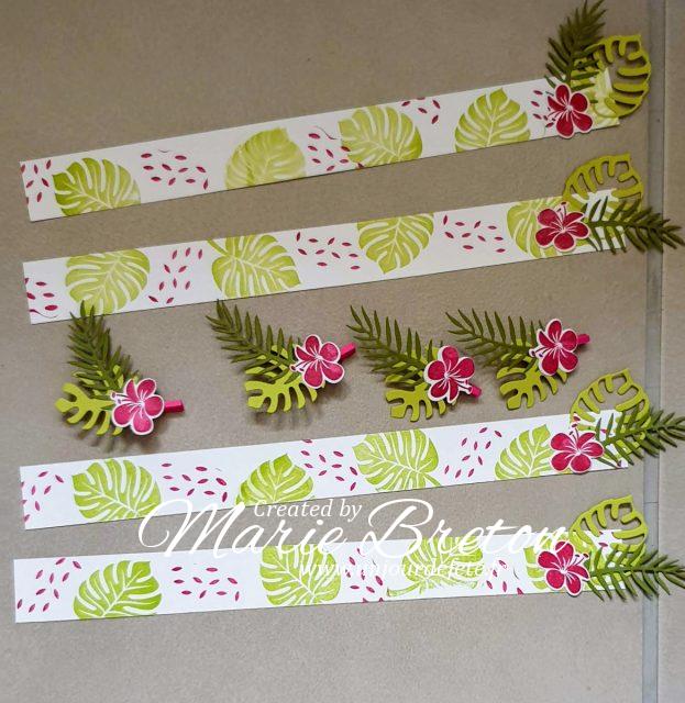 rond de serviette chic tropical