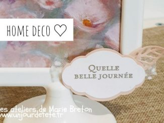 cadre home deco stampin'up essence eternelle