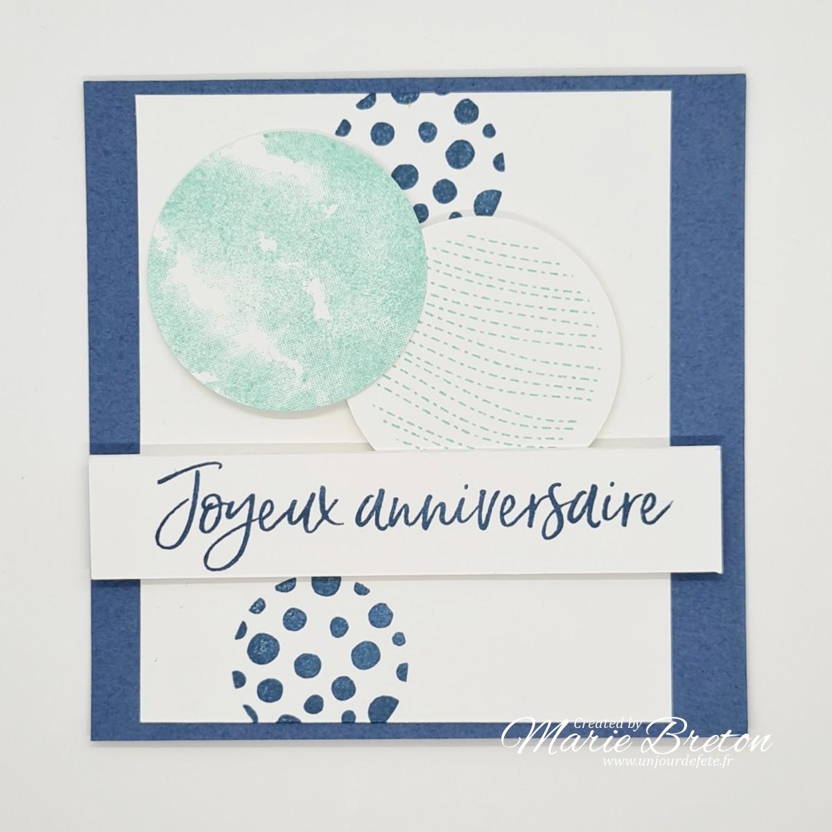 Carte Joyeux Anniversaire Techniques De Superposition Un Jour De Fete